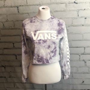 Vans Off The Wall long sleeve tie dye top!